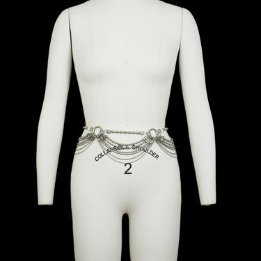 Vintage Rare Y2K Armani Exchange silver tone womens chunky chain link belt 31.5” Y2k Chain Belt - Etsy main image 4