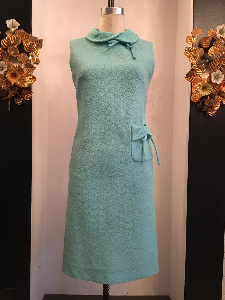 in the sixties モッズ　60s bluesdress イギリス Vintage 60s Rowes of Bond Street Girls Paisley Dress Made in