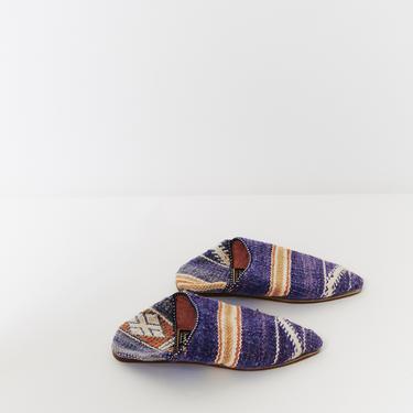 Don G Embroidered Kilim Slip-Ons, Size 38