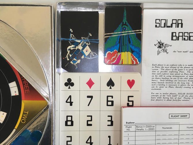 Solar Bases Vintage Game University Creations 1969 A Game For The Computer Age New Math 1960s Space Age Solar System Outer Space Astronaut By