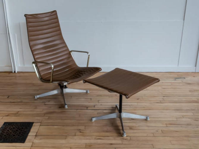 Eames Aluminum Group Lounge Chair And Ottoman From Reside Of Cambridge Ma Attic