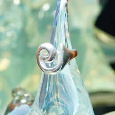 Vintage Robert Lee Morris Modernist Sterling Silver Spiral