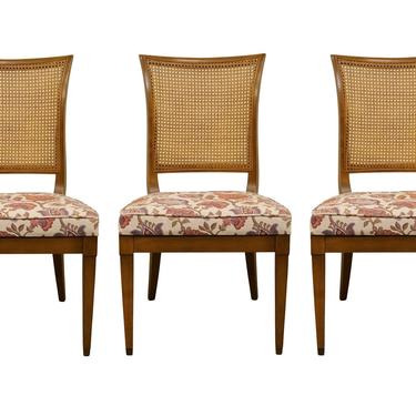 Set of 3 High End Italian Provincial Style Cane Back Dining Side Chairs 2628-139 