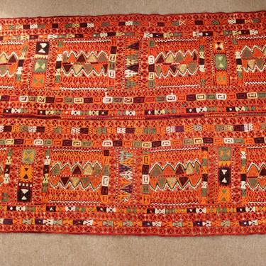 Traditional Hand Made Rectangular Area Rug Carpet Red Made in Iraq 