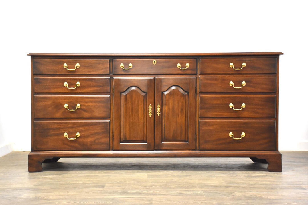 Henkel Harris Solid Mahogany Long Dresser Mixed Modern Nashua, NH