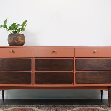 Mid Century Modern Long Dresser 