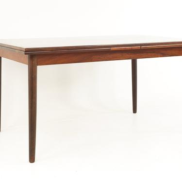 Niels Koefoed for Hornslet Style Mid Century Danish Rosewood Hidden Leaf Dining Table - mcm 