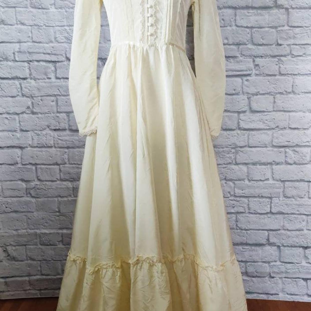 70s Gunne Sax Dress // Gunnies by Jessica // Ivory | Gem Vintage ...