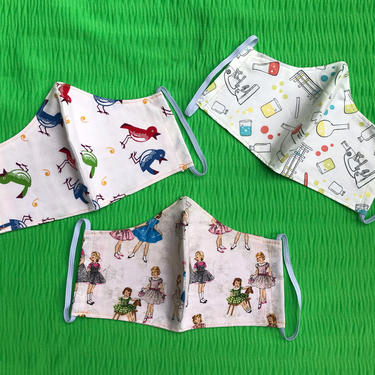 Handmade Reusable Face Mask | Cotton Facemask by blindcatvintage
