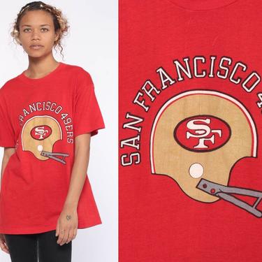 Tops, Vintage San Francisco 49ers Football Sweatshirt Retro Nfl Sf 49ers  Shirt Tee