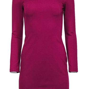 Versace Jeans Couture - Magenta Long Sleeve Bodycon Dress Sz 4