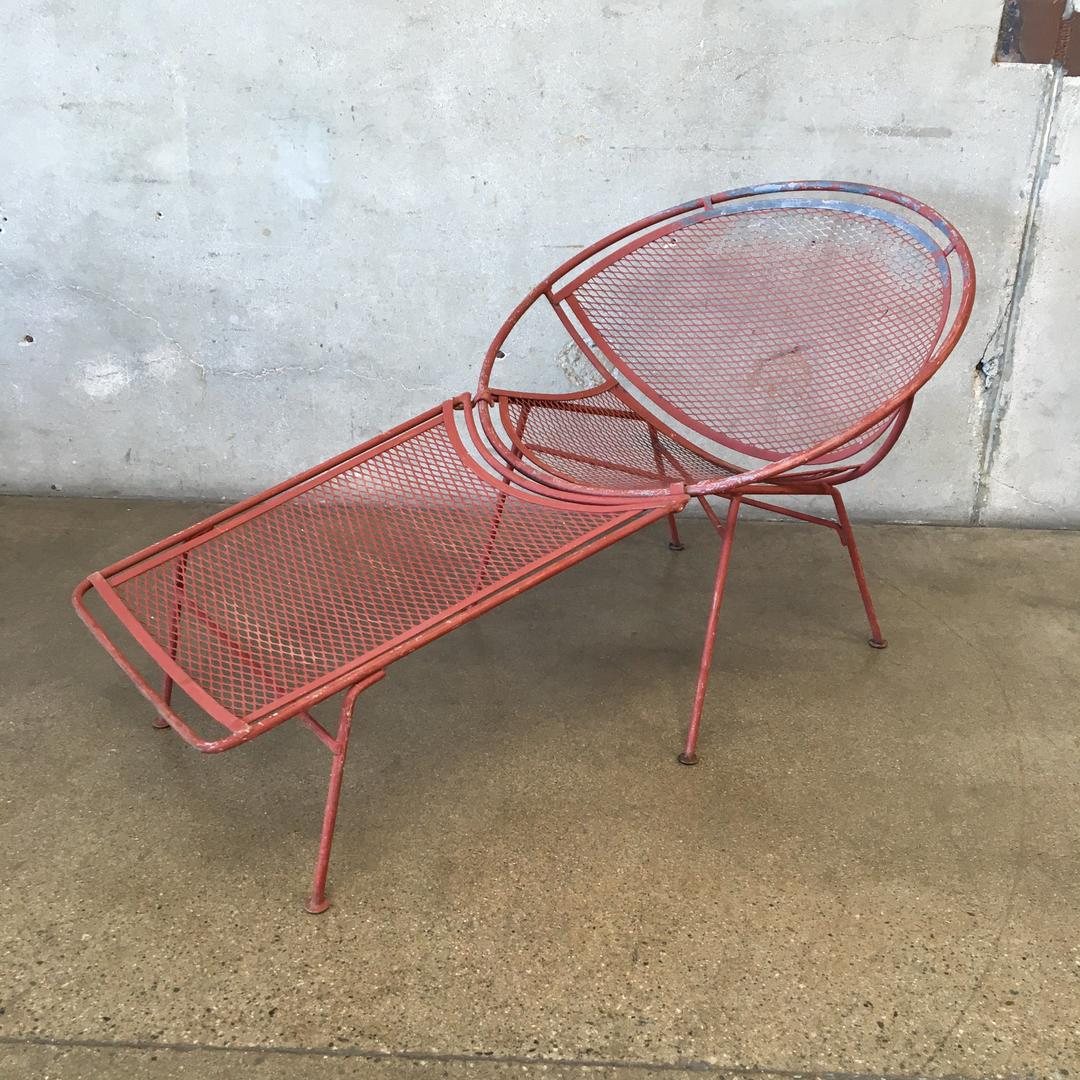 Vintage Salterini Chaise Lounge Urban Americana Long Beach Ca 5883