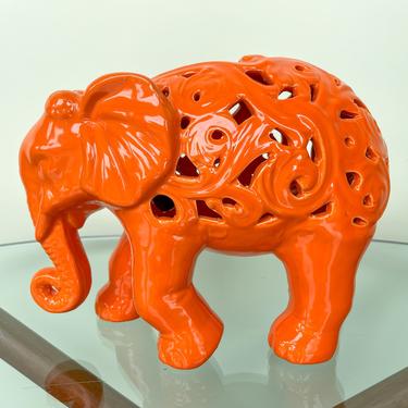 Pierced Orange Elephant