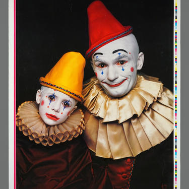 1987 Vintage Clowns Poster Chicago Graph Expo 87 Size 26 x 40 