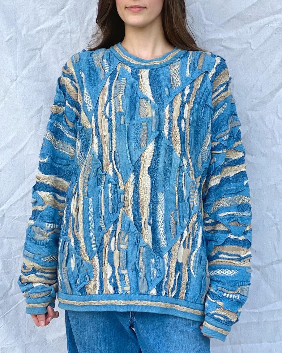 Coogi blues sweater sale