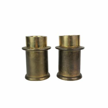 Pair of Solid Brass Candlestick Holders, set of 2 
