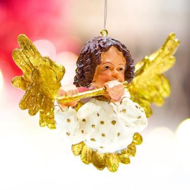 VINTAG: Resin Angel Ornament - Christmas Holiday - SKU 30-407-00030569 