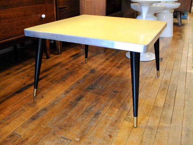 1950 S Yellow Top Formica Coffee Table From Circa Of Pittsfield Ma Attic