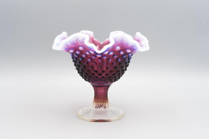 Deals Vintage Fenton Plum Hobnail Small Goblet