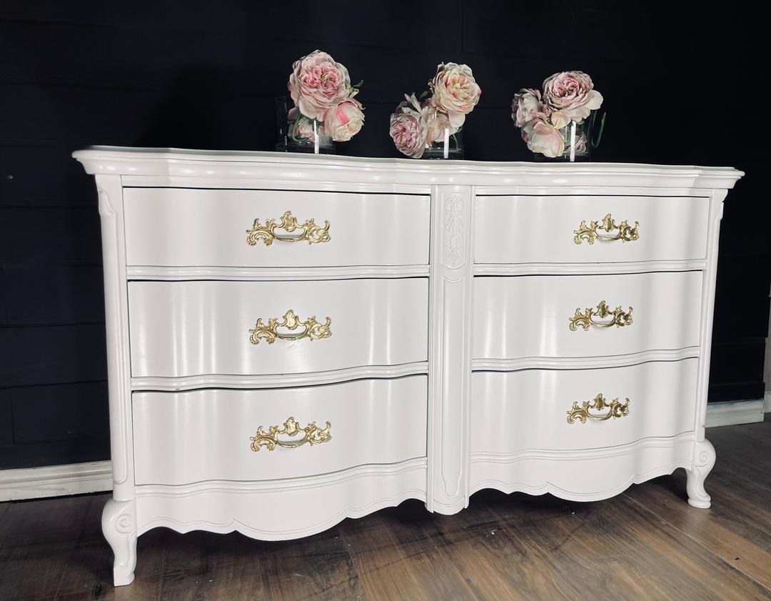 French Provincial Dresser Console Credenza solid wood customizable color The Dresser