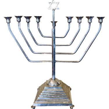 Art Deco Silver-plated  Menorah from Europe