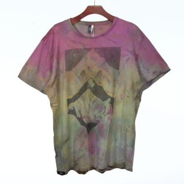 Mountain Print Tie dye T-shirt
