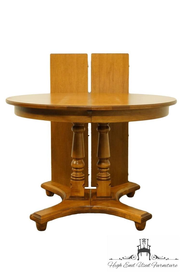 Tell City Furniture Colonial Style Maple 64" Double Pedestal Dining