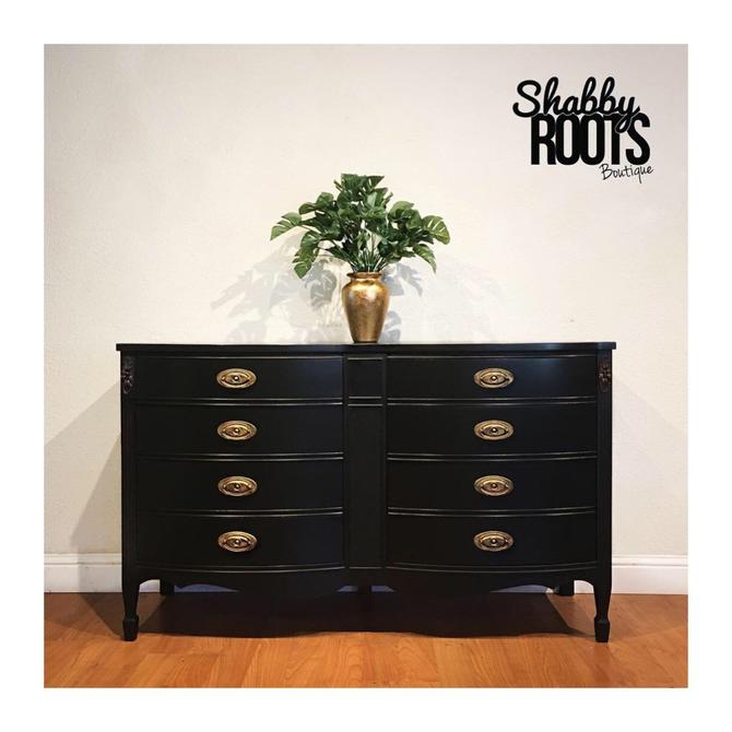 New Black Dresser Classic Black Bowfront Antique Dresser By