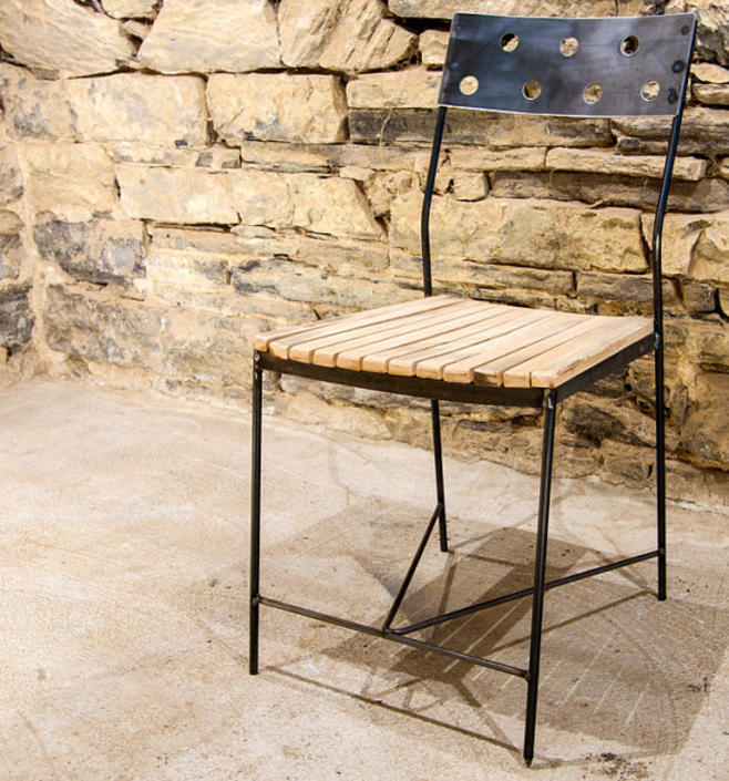 Skinny Latte Urban Industrial Cafe Chair From Metal And