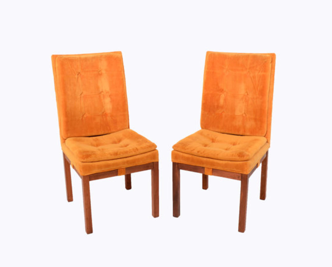 Walnut 4 dining Chairs Dillingham Parsons Chair 1976 Mid 