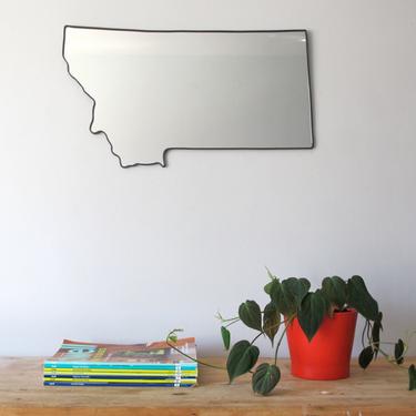 Montana Mirror / Montana Wall Mirror State Outline Silhouette MT Art Shape Decor Montana Shaped Wall Art 