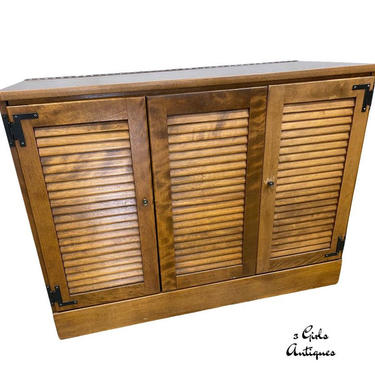 ETHAN ALLEN オーディオキャビネット　左右セット USAヴィンテージ MID CENTURY MODERN Stereo Cabinet, Ethan Allen Nutmeg | 3 Girls