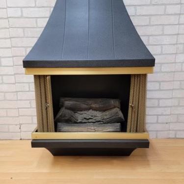 Retro Mid Century NOS Montgomery Ward Style House Electric Wall Fireplace Heater