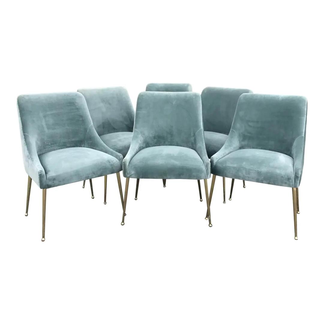 Anthropologie Elowen Velvet Dining Chair - Set of 6 by ...