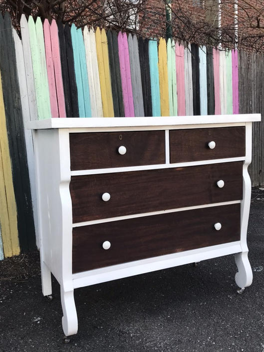 Antique Dresser Tiger Wood Dresser Empire Dresser Free Delivery