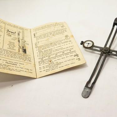 RARE Early Vtg ARCHERY BOW SIGHT W/ ORIGINAL MANUAL / ADVERTISING Longbow Arrow