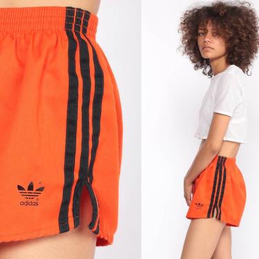 Adidas Shorts 80s Gym Shorts Orange Running Shorts High