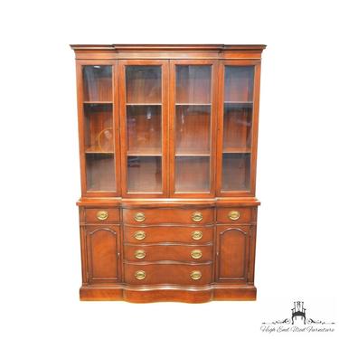 DREXEL FURNITURE Mahogany Duncan Phyfe Style 50" Breakfront China Cabinet 4303-6 