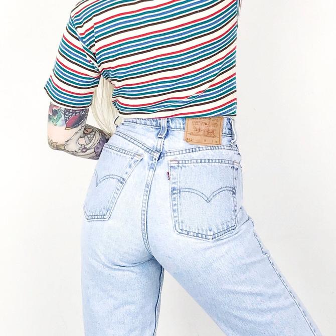 Levi's 512 Light Wash High Waisted Slim Fit Jeans // Women's size 27 4 |  Noteworthy Garments | Atlanta, GA