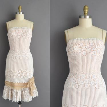 1950s vintage dress | Gorgeous Lilli Diamond Cocktail Party Wiggle Dress | Small | 50s dress 