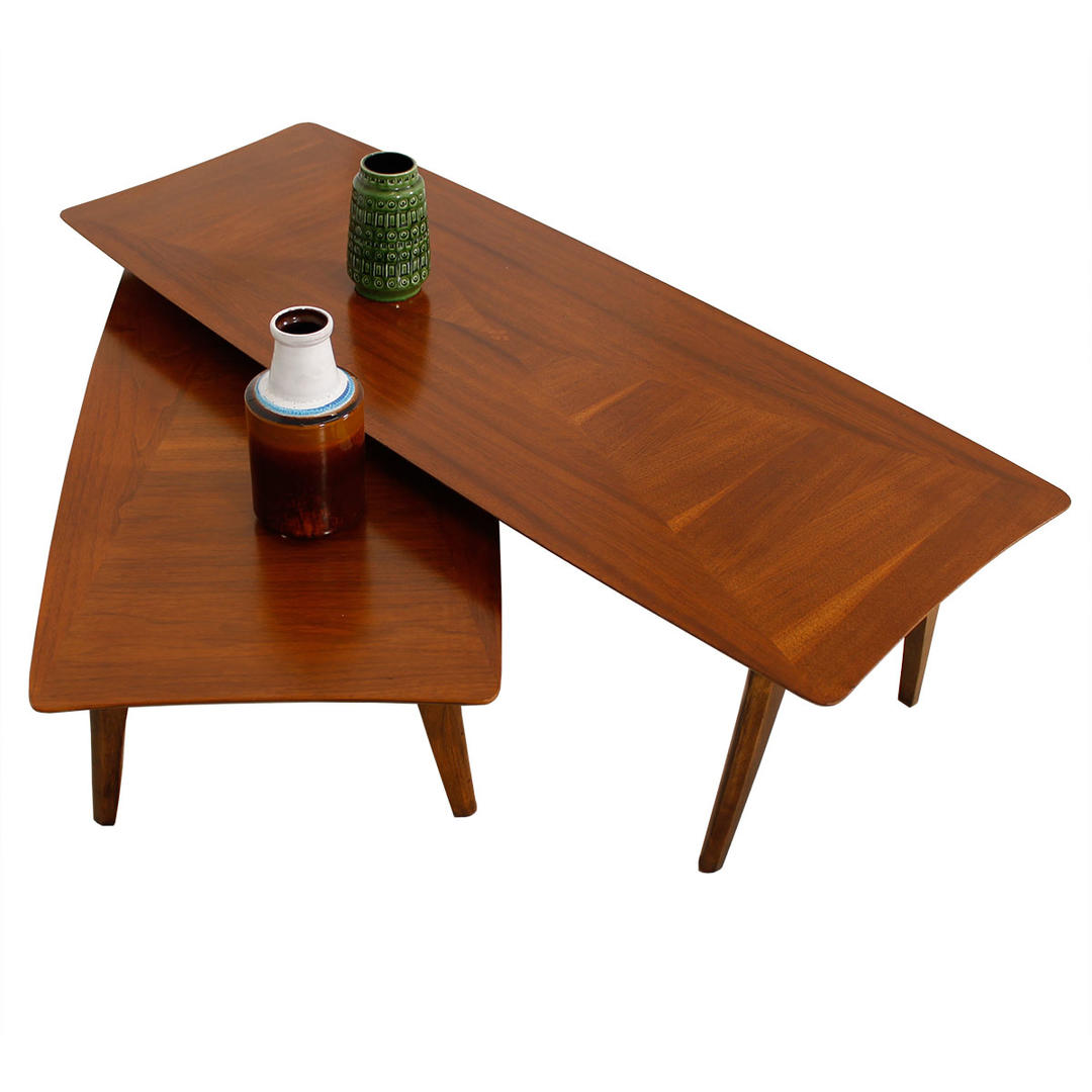 Mid Century Modern Walnut Expanding Coffee Table Modern Mobler