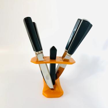 Art Deco Bakelite Fruit Knife Set 