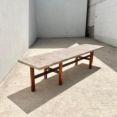 Marble Top Bench or Long Coffee Table