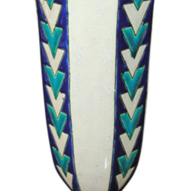 Boch Chevron Vase Catteau