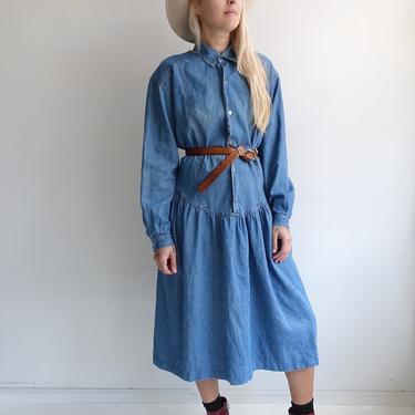 Denim hotsell prairie dress