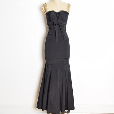vintage 90s dress CACHE black strapless evening gown | Hunca Munca Vintage  - Chicago, IL | ATTIC