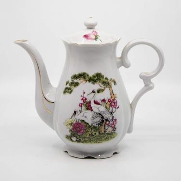 Vintage Hong Kong China Porcelain Teapot 