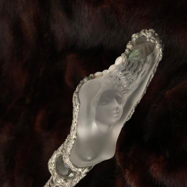 Art Glass Lalique Style Crystal Scepter 