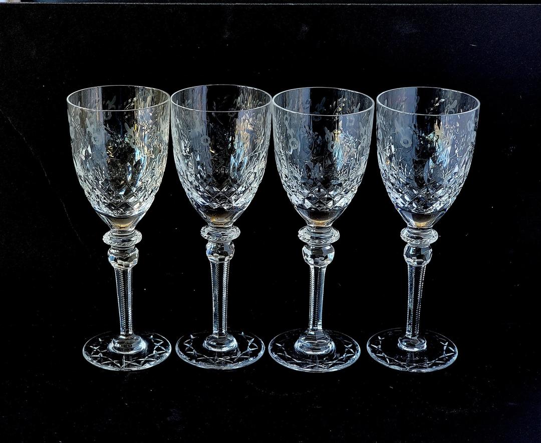 6 Rogaska Gallia Cordial Stemwre outlet Glasses, 5