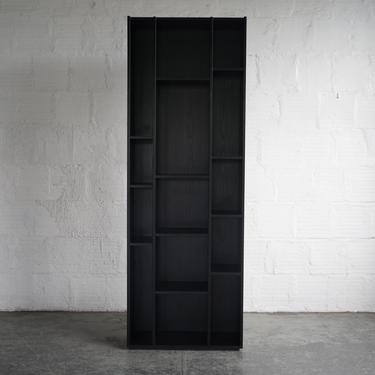 Contemporary Tall Black Bookshelf